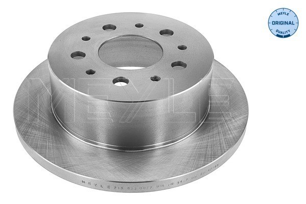 Bromsskiva Solid, Bakaxel Meyle 215 523 0027 MEYLE