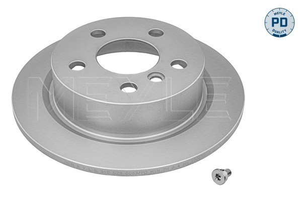Bromsskiva Solid, Bakaxel Meyle 315 523 0063/PD MEYLE