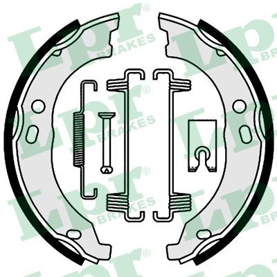 Bromsbackar, sats, parkeringsbroms, Bakaxel Lpr 01003 LPR