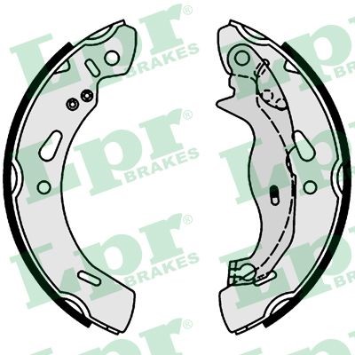 Bromsbackar, sats, Bakaxel Lpr 01004 LPR