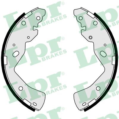 Bromsbackar, sats, Bakaxel Lpr 01019 LPR