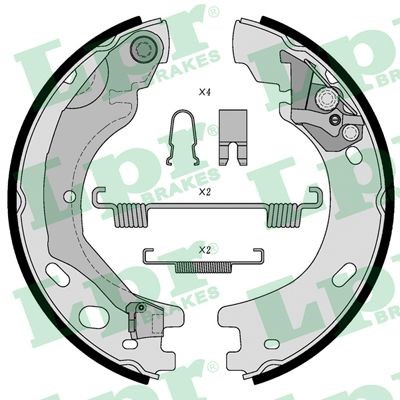 Bromsbackar, sats, parkeringsbroms, Bakaxel Lpr 01030 LPR