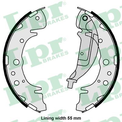 Bromsbackar, sats, Bakaxel Lpr 01061 LPR