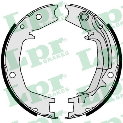 Bromsbackar, sats, parkeringsbroms, Bakaxel Lpr 01062 LPR