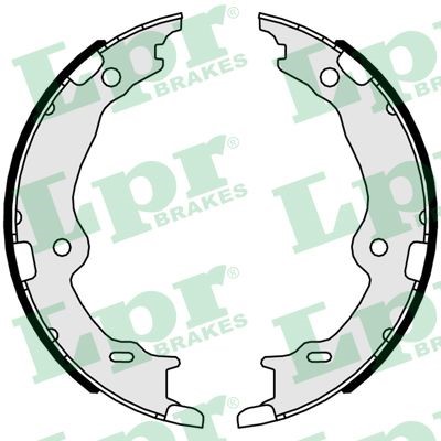Bromsbackar, sats, parkeringsbroms, Bakaxel Lpr 01067 LPR