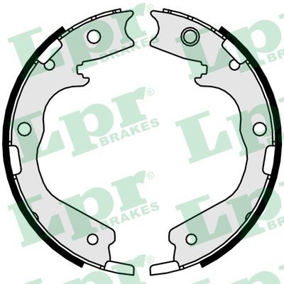 Bromsbackar, sats, parkeringsbroms, Bakaxel Lpr 01078 LPR