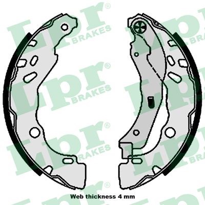 Bromsbackar, sats, Bakaxel Lpr 01109 LPR