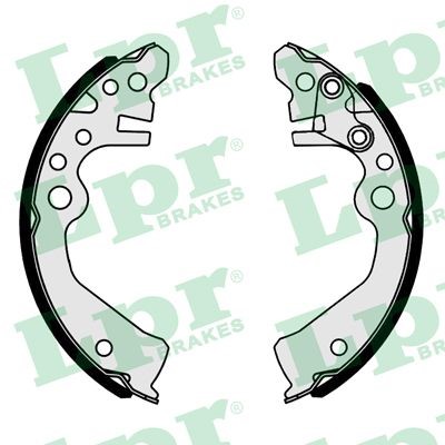 Bromsbackar, sats, Bakaxel Lpr 01142 LPR