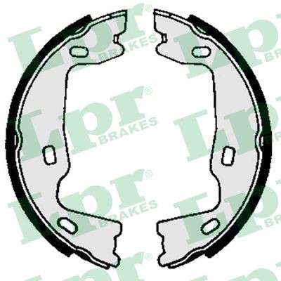 Bromsbackar, sats, parkeringsbroms, Bakaxel LPR
