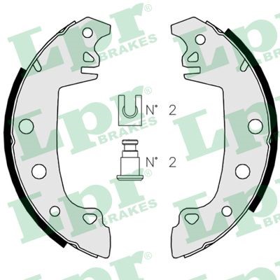 Bromsbackar, sats, Bakaxel Lpr 02850 LPR