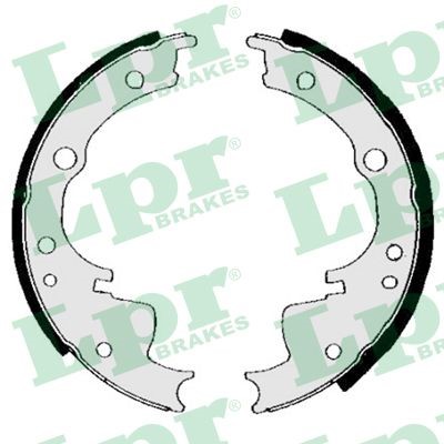 Bromsbackar, sats, Bakaxel Lpr 04330 LPR