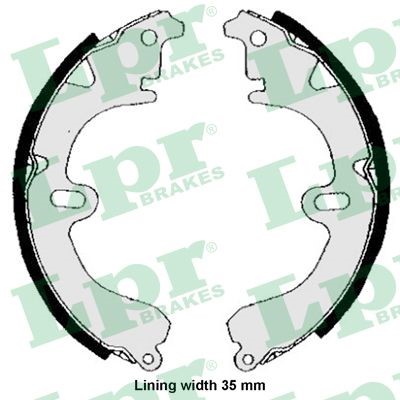 Bromsbackar, sats, Bakaxel Lpr 04530 LPR