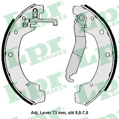 Bromsbackar, sats, Bakaxel Lpr 04570 LPR
