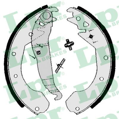 Bromsbackar, sats, Bakaxel Lpr 04650 LPR