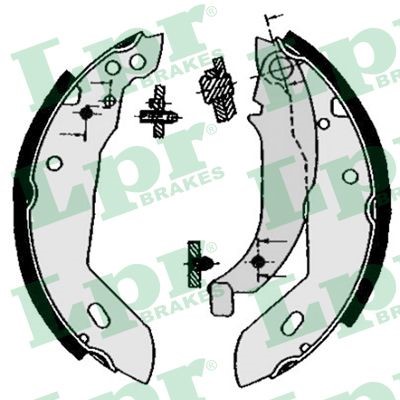Bromsbackar, sats, Bakaxel Lpr 04670 LPR