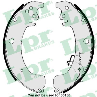 Bromsbackar, sats, Bakaxel Lpr 05090 LPR