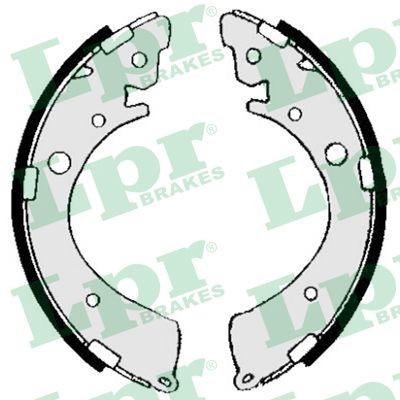 Bromsbackar, sats, Bakaxel Lpr 05360 LPR