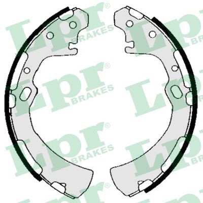 Bromsbackar, sats, Bakaxel Lpr 05700 LPR