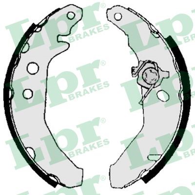 Bromsbackar, sats, Bakaxel Lpr 05740 LPR