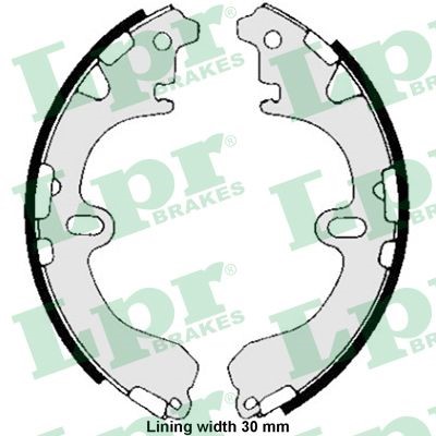 Bromsbackar, sats, Bakaxel Lpr 05810 LPR