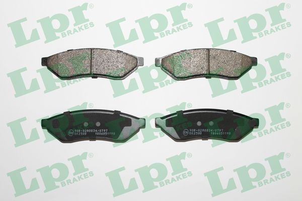 Bromsbeläggsats, Bakaxel Lpr 05P1198 LPR