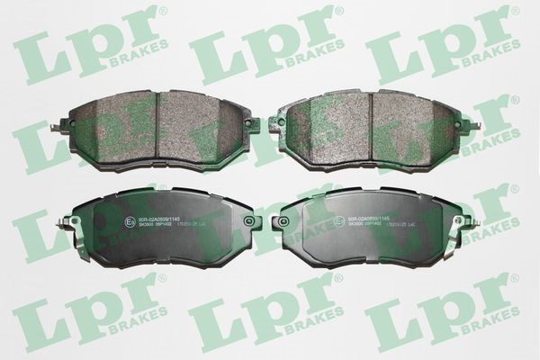 Bromsbeläggsats, Framaxel Lpr 05P1402 LPR