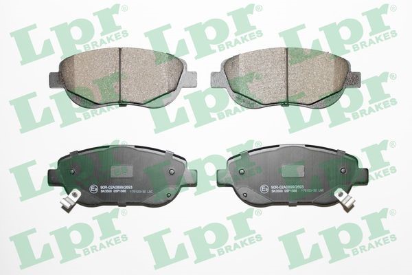 Bromsbeläggsats, Framaxel Lpr 05P1566 LPR
