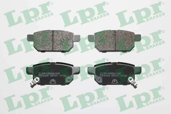 Bromsbeläggsats, Bakaxel Lpr 05P1571 LPR