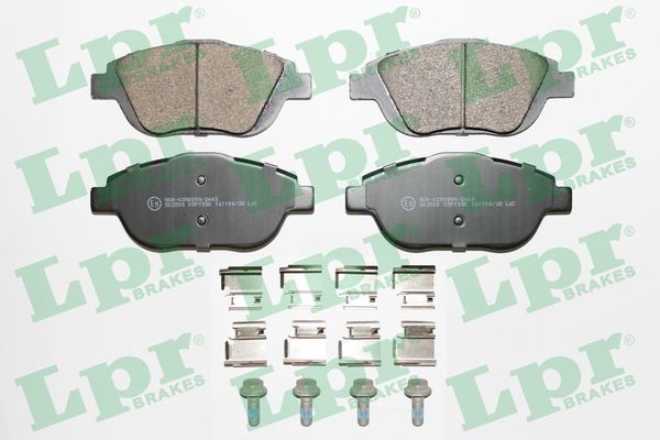 Bromsbeläggsats, Framaxel Lpr 05P1590K LPR