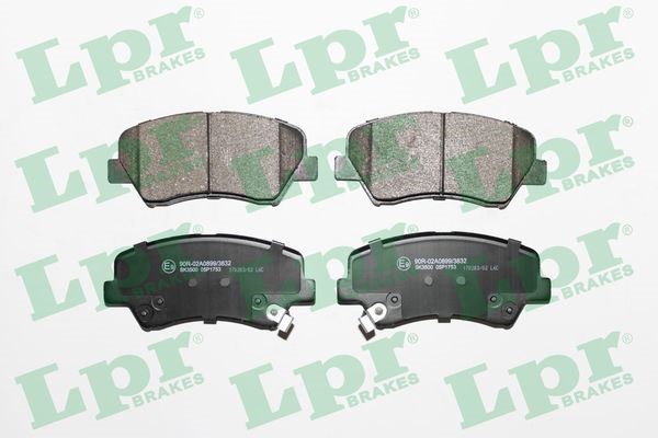 Bromsbeläggsats, Framaxel Lpr 05P1753 LPR