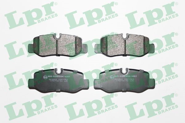 Bromsbeläggsats, Bakaxel Lpr 05P1905 LPR