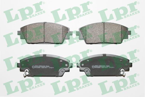 Bromsbeläggsats, Framaxel Lpr 05P1917 LPR
