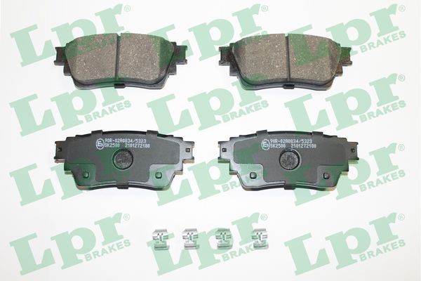 Bromsbeläggsats, Bakaxel Lpr 05P2180 LPR