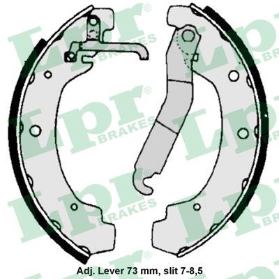Bromsbackar, sats, Bakaxel Lpr 06740 LPR