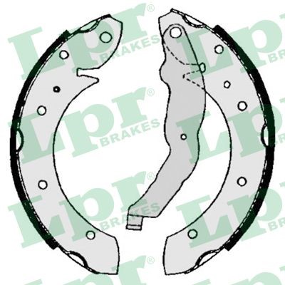 Bromsbackar, sats, Bakaxel Lpr 06860 LPR