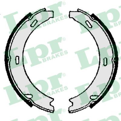 Bromsbackar, sats, parkeringsbroms, Bakaxel Lpr 06870 LPR