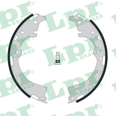 Bromsbackar, sats, Bakaxel Lpr 06970 LPR