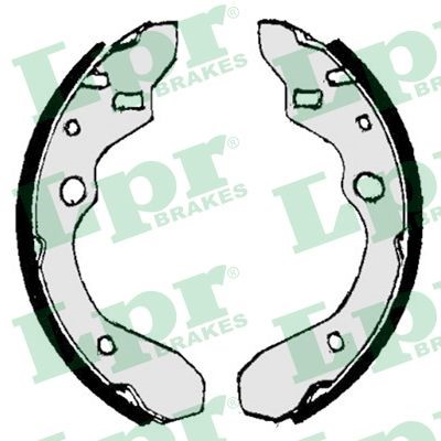 Bromsbackar, sats, Bakaxel Lpr 07010 LPR