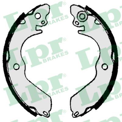 Bromsbackar, sats, Bakaxel Lpr 07020 LPR