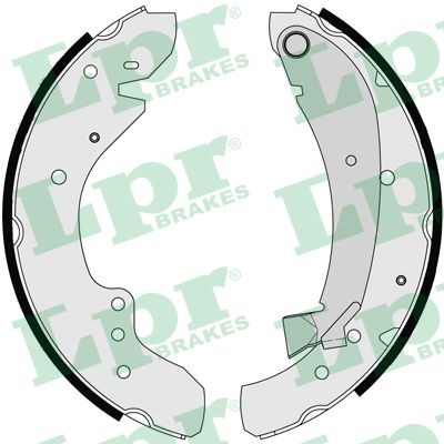 Bromsbackar, sats, Bakaxel Lpr 07110 LPR