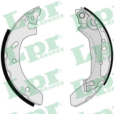 Bromsbackar, sats, Bakaxel Lpr 07155 LPR