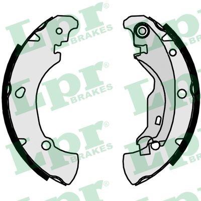 Bromsbackar, sats, Bakaxel Lpr 07160 LPR