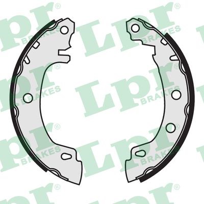 Bromsbackar, sats, Bakaxel Lpr 07170 LPR
