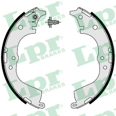 Bromsbackar, sats, Bakaxel Lpr 07225 LPR