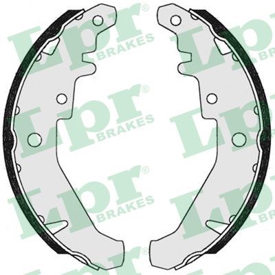 Bromsbackar, sats, Bakaxel Lpr 07310 LPR