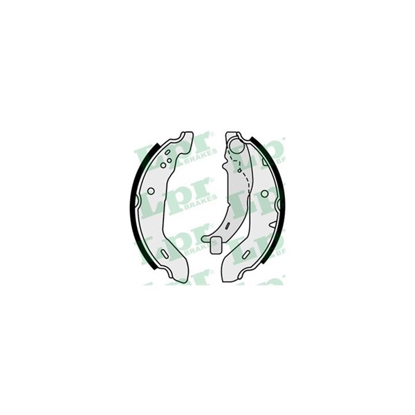 Bromsbackar, sats, Bakaxel Lpr 07480 LPR