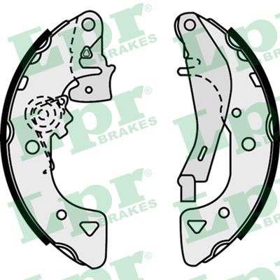 Bromsbackar, sats, Bakaxel Lpr 07540 LPR