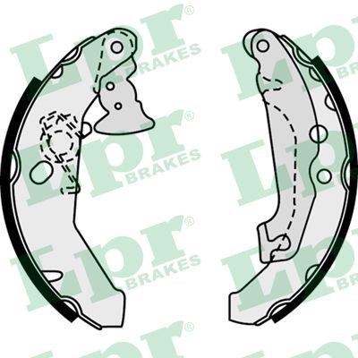 Bromsbackar, sats, Bakaxel Lpr 07560 LPR
