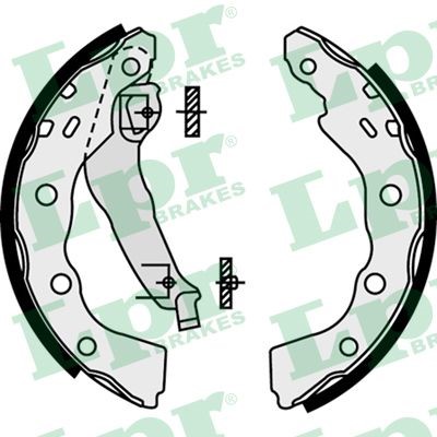 Bromsbackar, sats, Bakaxel Lpr 07740 LPR