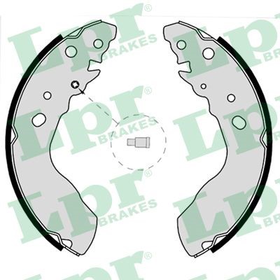 Bromsbackar, sats, Bakaxel Lpr 07770 LPR
